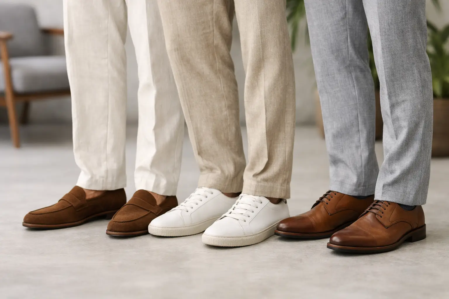 Qual sapato usar com calça de linho?