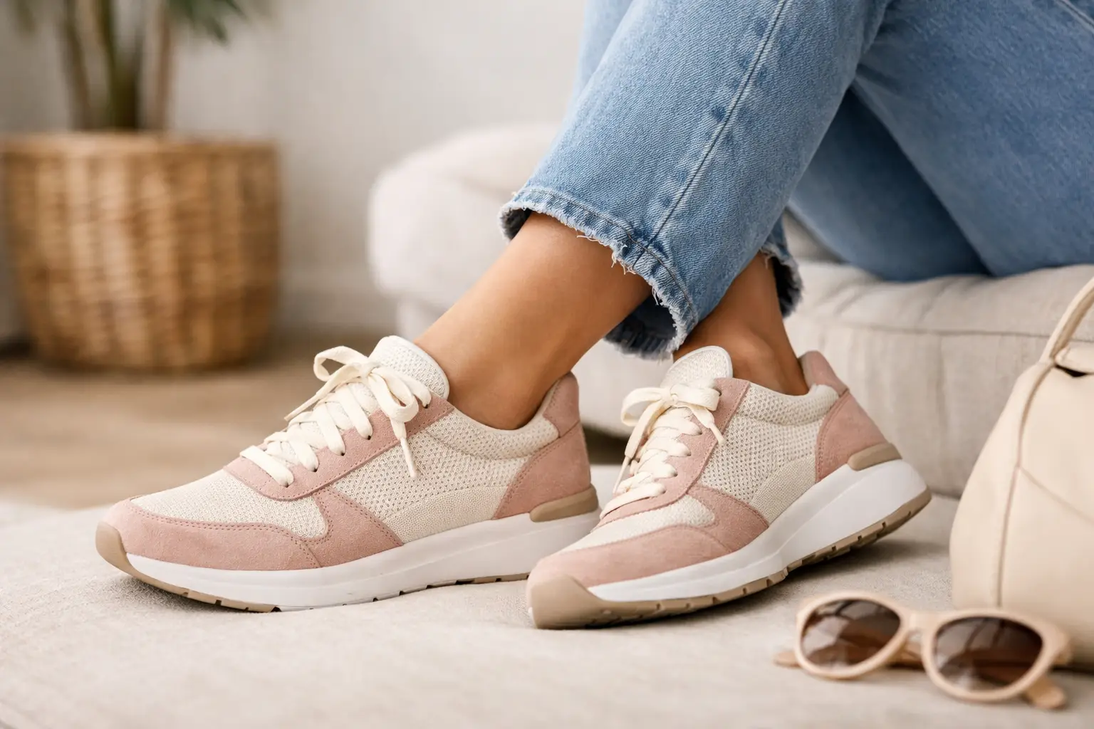 Tênis casual feminino leve e confortável